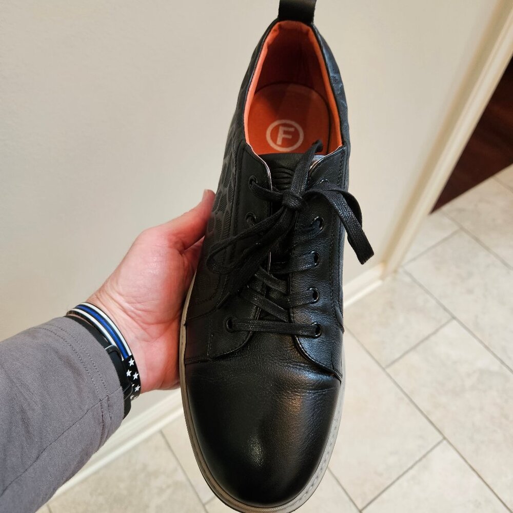 French Connection Men's Leather Oxfords, Black, Sz 13 - Picture 13 of 16